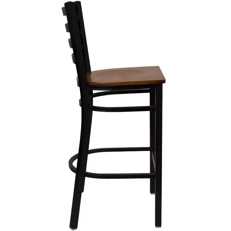 Flash Furniture Ladder Back Metal Restaurant Barstool
