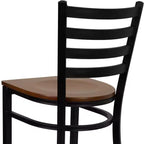 Flash Furniture Ladder Back Metal Restaurant Barstool