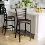 Flash Furniture Ladder Back Metal Restaurant Barstool