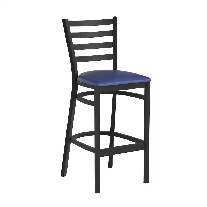Sgabello da bar in metallo Flash Furniture con schienale a pioli