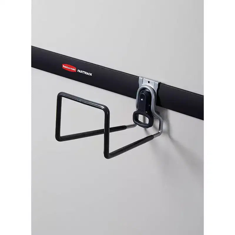 Rubbermaid FastTrack Rail Garage Storage System Water Hose Hook, Black (3 Pack)