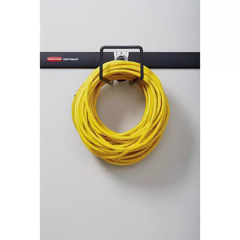 Rubbermaid FastTrack Rail Garage Storage System Water Hose Hook, Black (3 Pack)