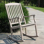 Sonoma Lane Channing Teak Outdoor Rocking Chair