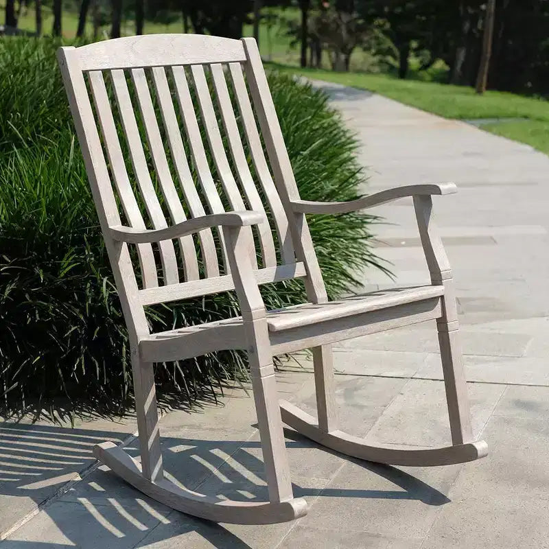 Sonoma Lane Channing Teak Outdoor Rocking Chair