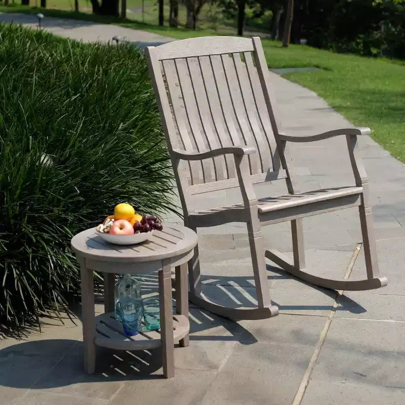 Sonoma Lane Channing Teak Outdoor Rocking Chair