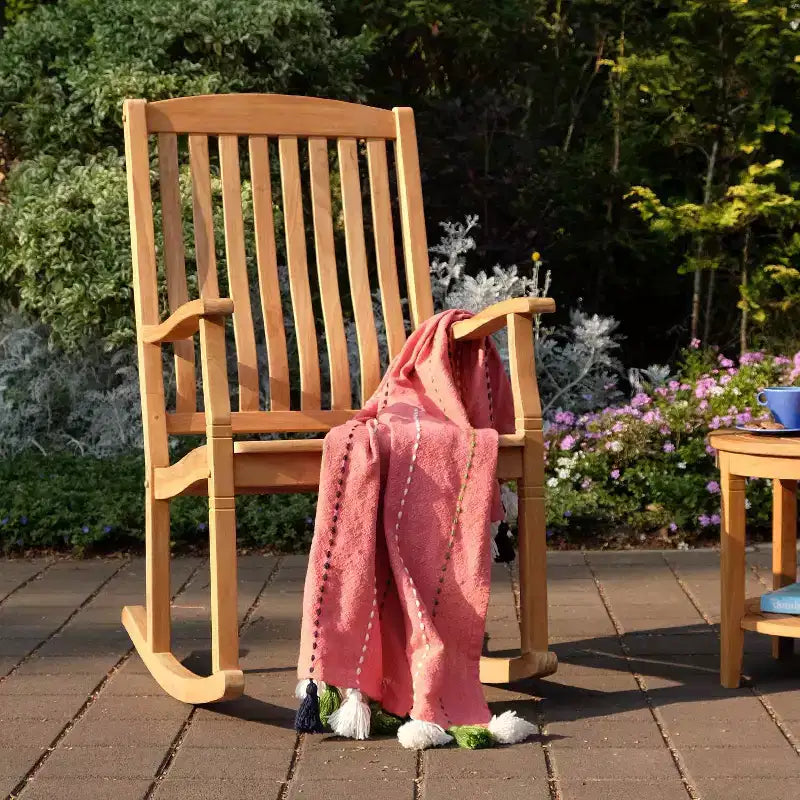 Sonoma Lane Channing Teak Outdoor Rocking Chair