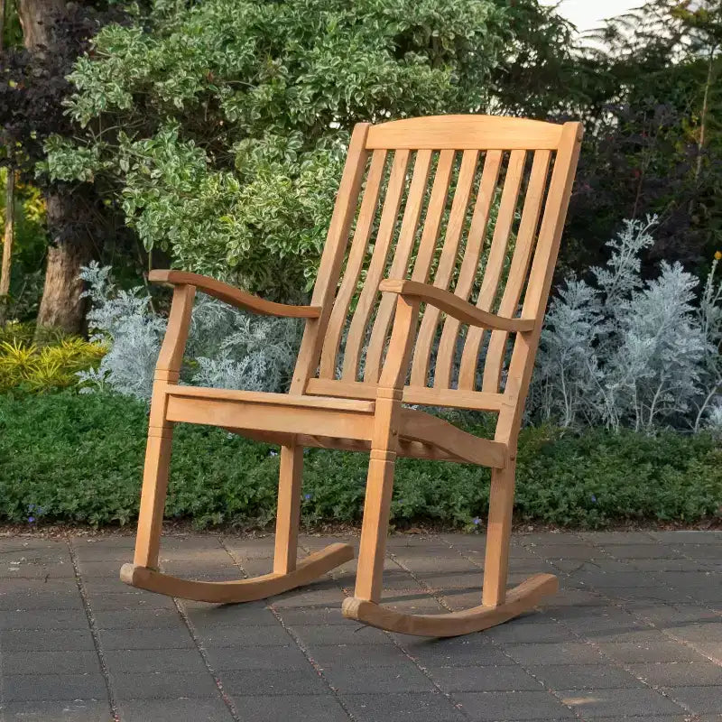 Sonoma Lane Channing Teak Outdoor Rocking Chair