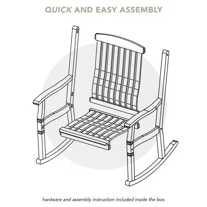 Sonoma Lane Channing Teak Outdoor Rocking Chair