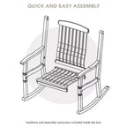 Sonoma Lane Channing Teak Outdoor Rocking Chair