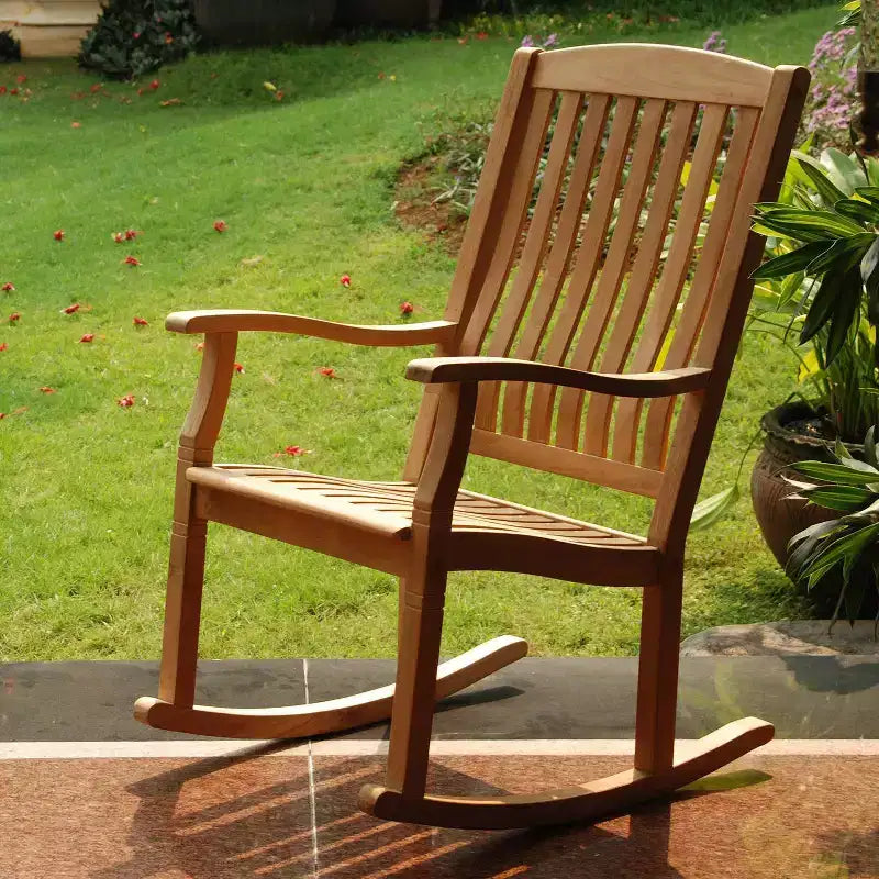 Sonoma Lane Channing Teak Outdoor Rocking Chair