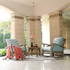 Sonoma Lane Amherst Teak Patio Rocking Chair with Zippered Cushion and Frame