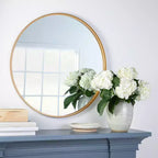 Specchio decorativo rotondo da parete da 34 pollici - Threshold designed with Studio McGee