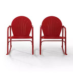 Griffith Set of 2 Metal Rocking Chairs - Crosley