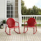 Griffith Set of 2 Metal Rocking Chairs - Crosley