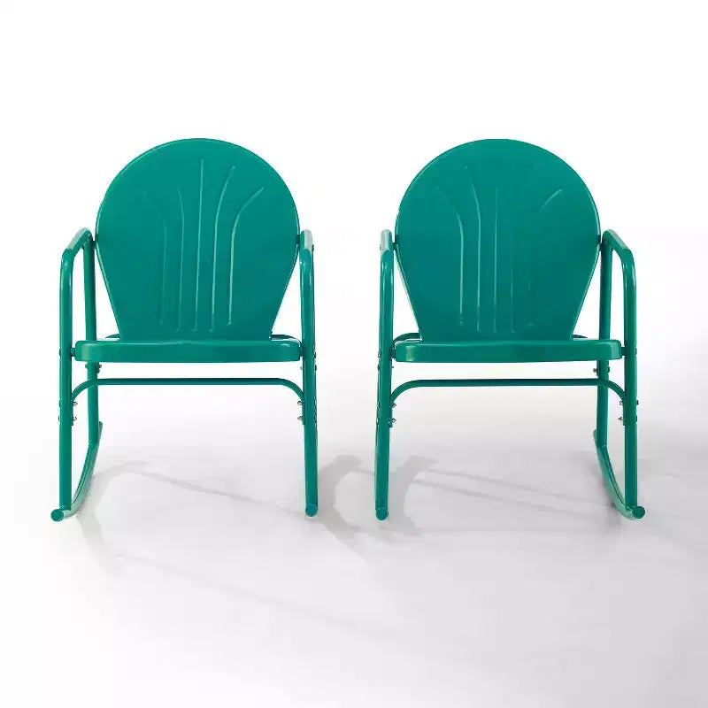 Griffith Set of 2 Metal Rocking Chairs - Crosley