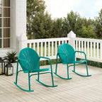 Griffith Set of 2 Metal Rocking Chairs - Crosley