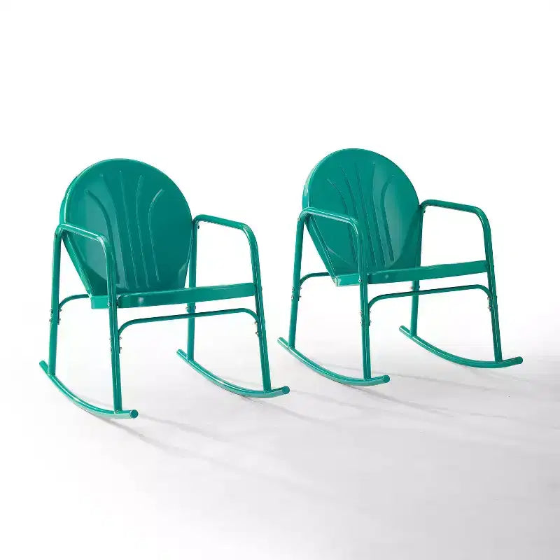 Set di 2 sedie a dondolo in metallo Griffith - Crosley