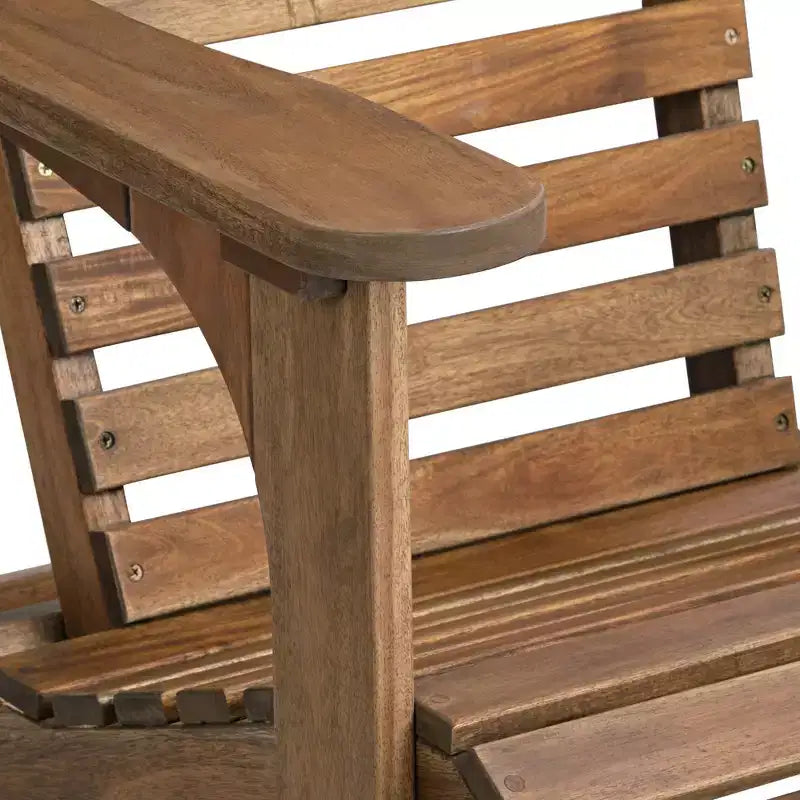 Teal Island Designs Kenneth Natural Wood Adirondack Chair