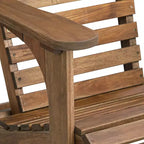 Teal Island Designs Kenneth Natural Wood Adirondack Chair