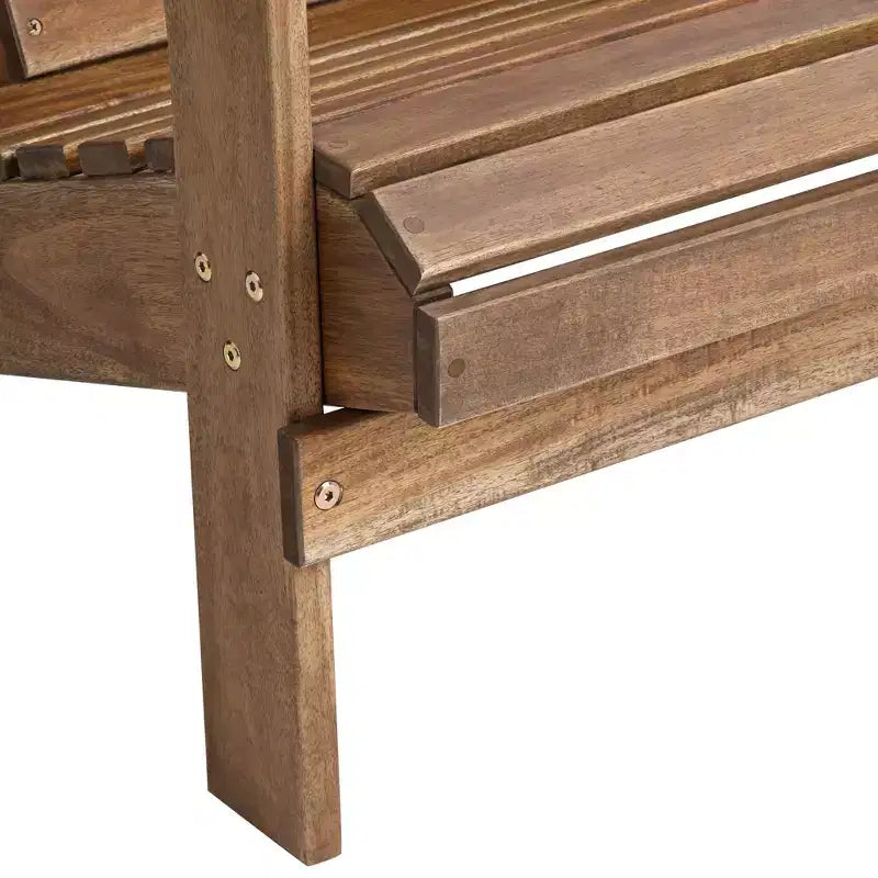 Teal Island Designs Kenneth Natural Wood Adirondack Chair