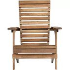 Teal Island Designs Kenneth Natural Wood Adirondack Chair
