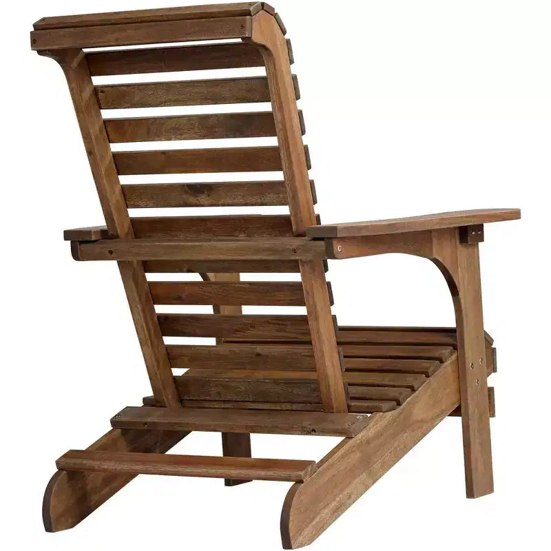 Teal Island Designs Kenneth Natural Wood Adirondack Chair