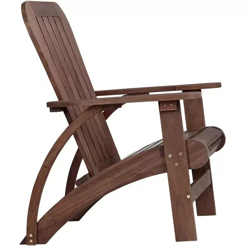 Teal Island Designs Dylan Dark Wood Outdoor Adirondack Chair