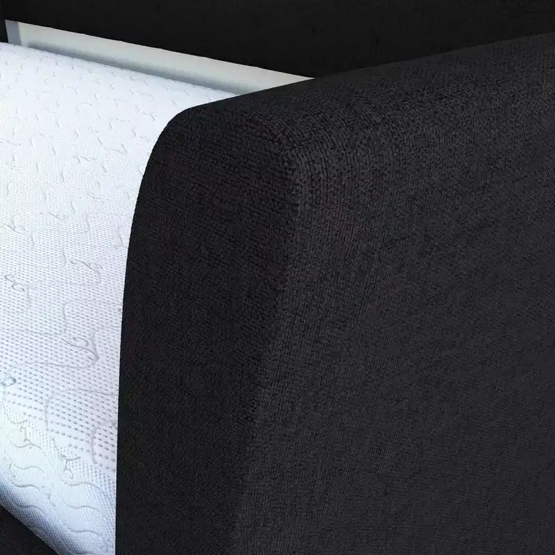 Twin Olivia Linen Upholstered Sofa Daybed with Trundle - Eco Dream