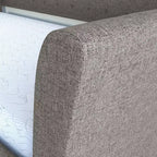 Twin Olivia Linen Upholstered Sofa Daybed with Trundle - Eco Dream