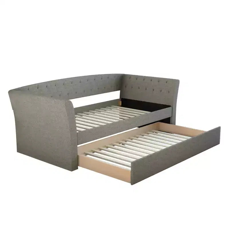 Divano Letto Singolo Olivia in Lino con Letto Estraibile - Eco Dream