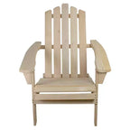 Northlight 36 Natural Brown Classic Folding Wooden Adirondack Chair
