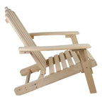 Northlight 36 Natural Brown Classic Folding Wooden Adirondack Chair