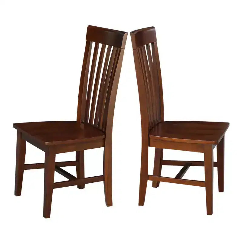 Set of 2 Tall Mission Chairs - International Concepts