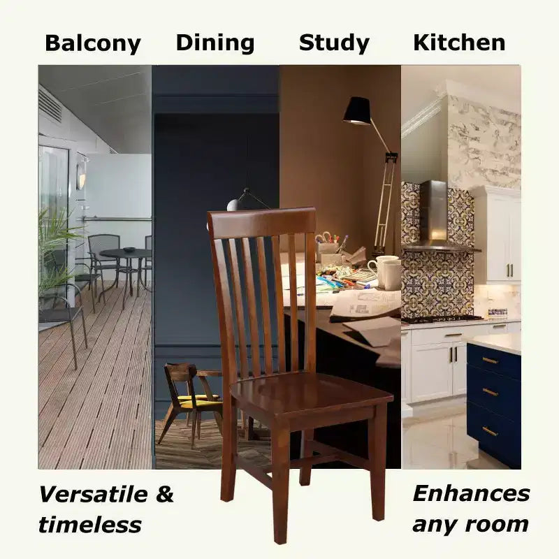 Set of 2 Tall Mission Chairs - International Concepts