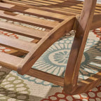 Sedia a dondolo reclinabile in legno di acacia Sunview - Christopher Knight Home