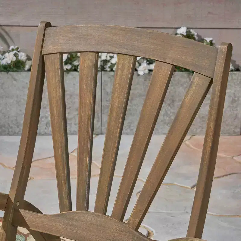 Sedia a dondolo reclinabile in legno di acacia Sunview - Christopher Knight Home