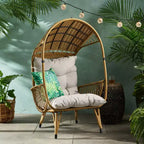 Malia Wicker Standing Basket Chair - Christopher Knight Home