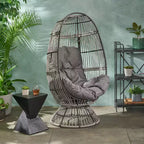 Poltrona a uovo girevole Pintan Wicker - Christopher Knight Home
