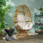 Poltrona a uovo girevole Pintan Wicker - Christopher Knight Home