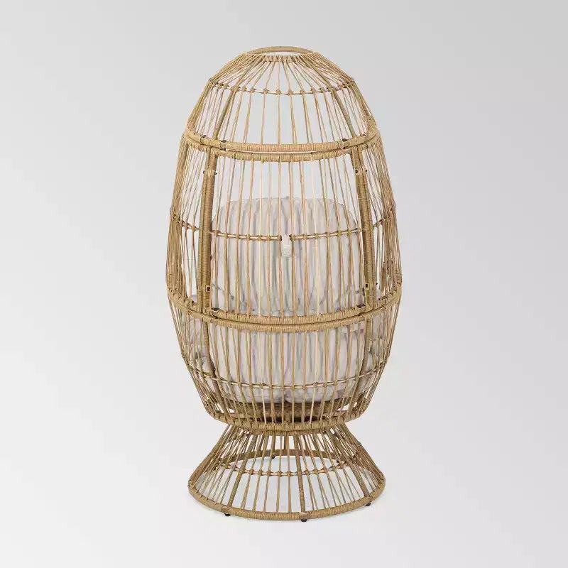 Poltrona a uovo girevole Pintan Wicker - Christopher Knight Home
