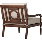 Teal Island Designs Napa Modular Natural Dark Oil Acacia Left Arm Chair