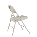 Set di 4 sedie pieghevoli in acciaio per impieghi gravosi - Hampden Furnishings