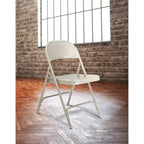 Set di 4 sedie pieghevoli in acciaio per impieghi gravosi - Hampden Furnishings