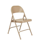 Set di 4 sedie pieghevoli in acciaio per impieghi gravosi - Hampden Furnishings