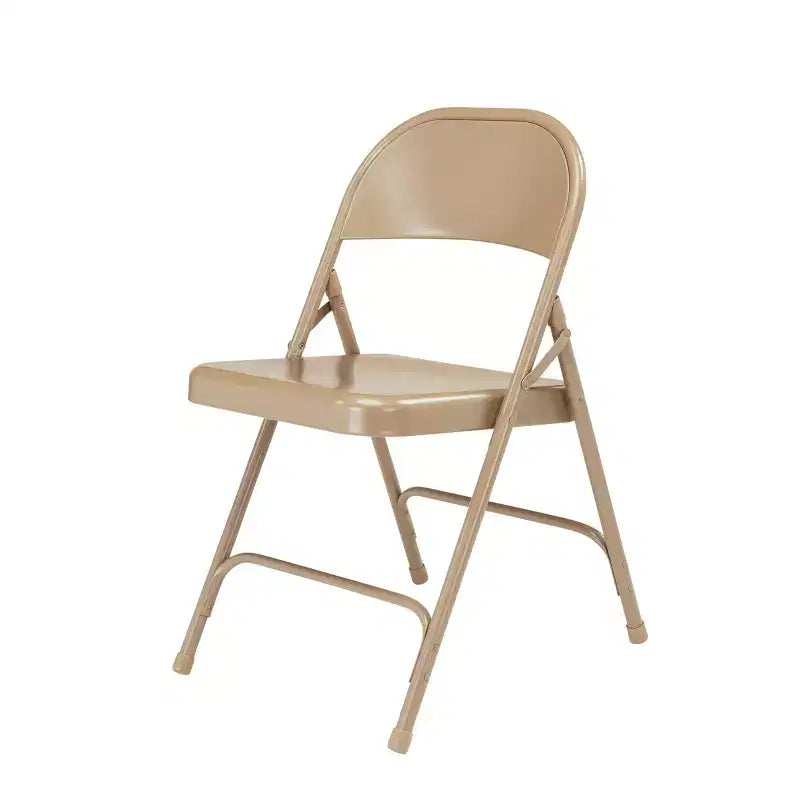 Set di 4 sedie pieghevoli in acciaio per impieghi gravosi - Hampden Furnishings
