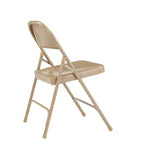 Set di 4 sedie pieghevoli in acciaio per impieghi gravosi - Hampden Furnishings