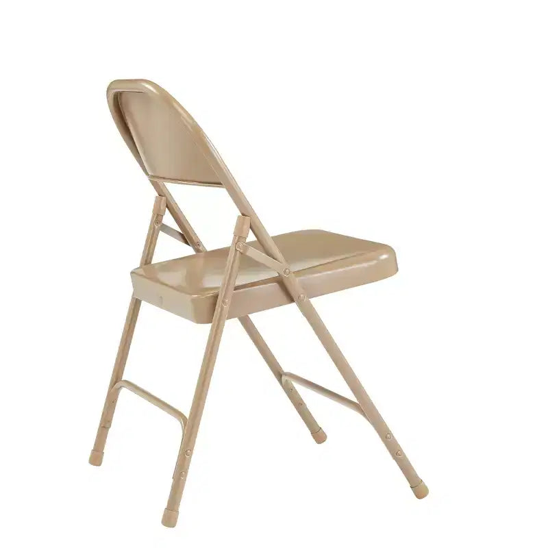 Set di 4 sedie pieghevoli in acciaio per impieghi gravosi - Hampden Furnishings