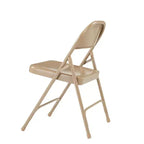 Set di 4 sedie pieghevoli in acciaio per impieghi gravosi - Hampden Furnishings