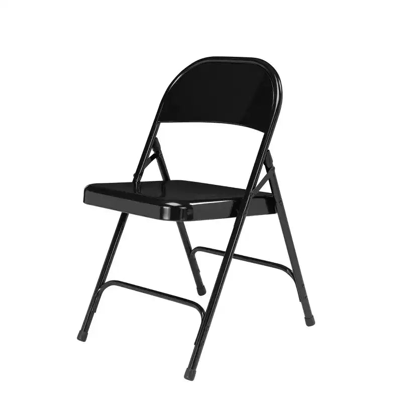 Set di 4 sedie pieghevoli in acciaio per impieghi gravosi - Hampden Furnishings