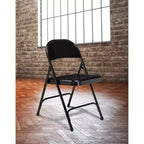 Set di 4 sedie pieghevoli in acciaio per impieghi gravosi - Hampden Furnishings